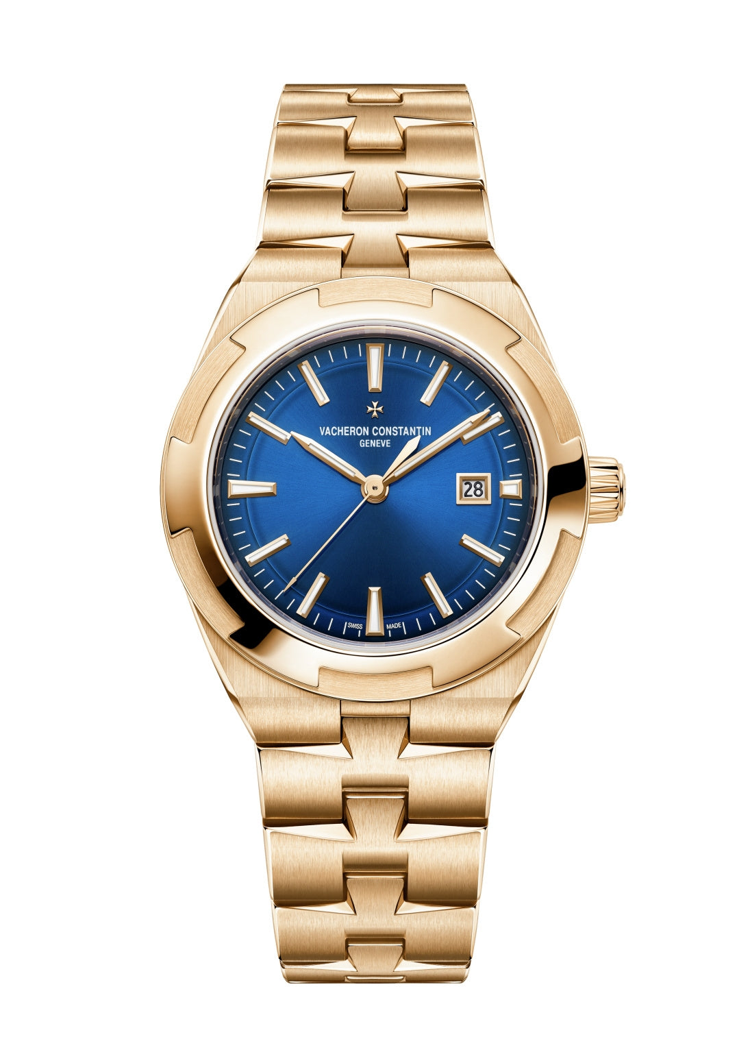 Vacheron Constantin Overseas 34.5mm 4600V/200R-B979 pink gold blue dial