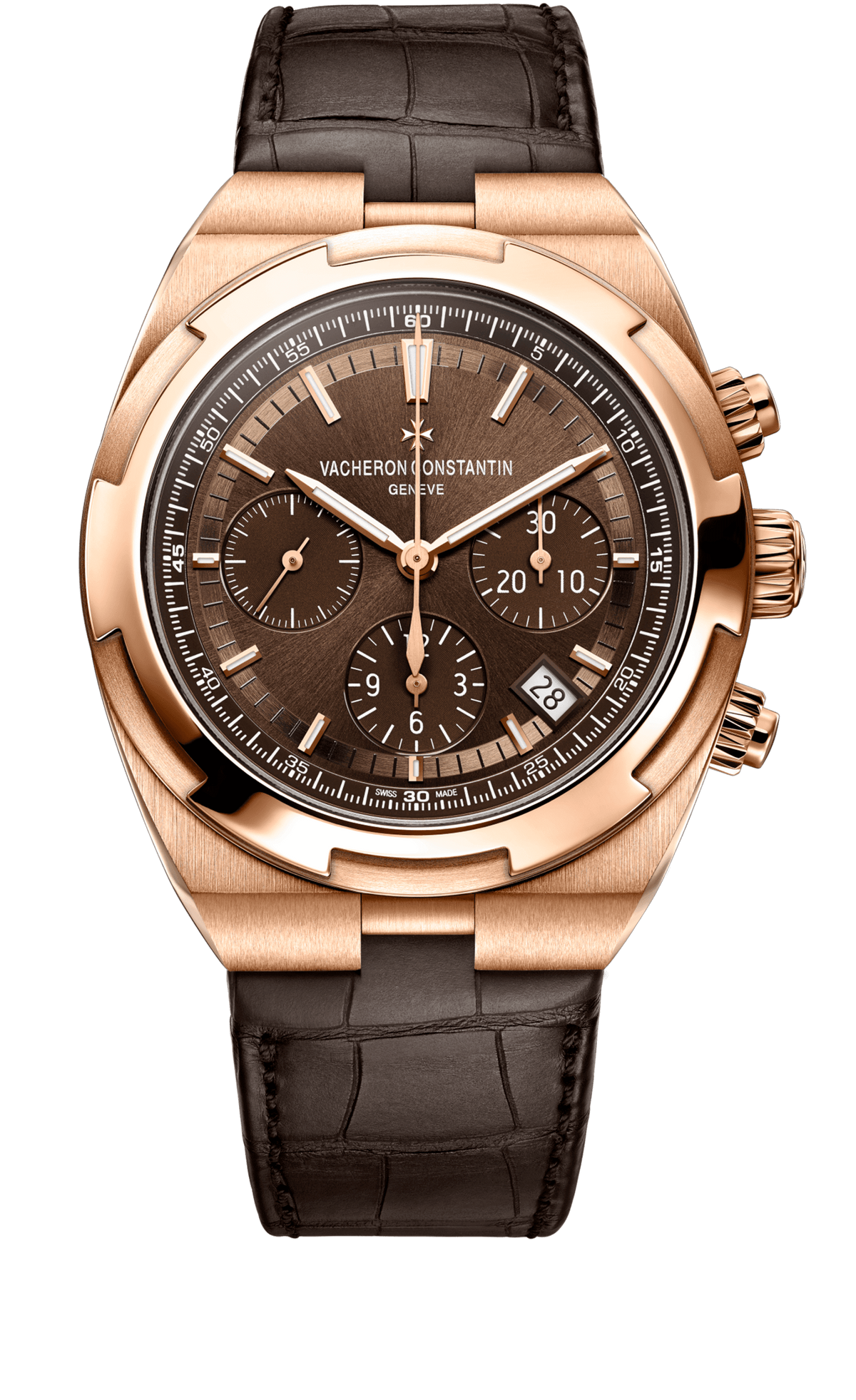 Vacheron Constantin Overseas Chronograph 5500V/000R-B435 pink gold brown dial