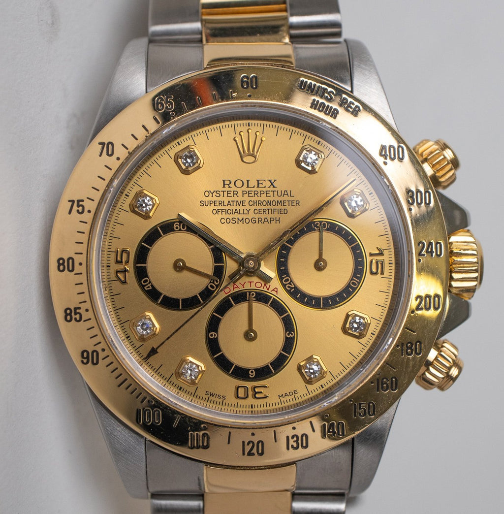 Rolex Cosmograph Daytona 16523 champagne diamond dial