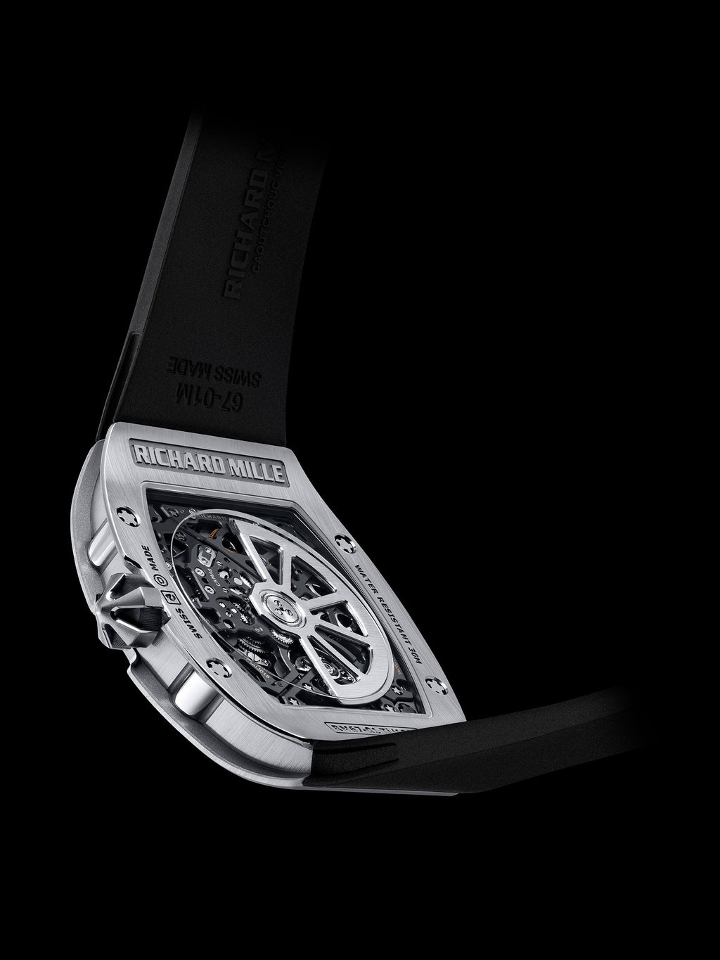 Richard Mille RM 67-01 titanium dial detail